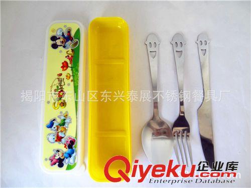 gd環(huán)保餐具套裝   精美禮盒餐具    不銹鋼餐具三件套原始圖片3