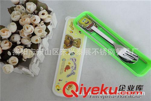 gd勺叉筷     不銹鋼餐具三件套    禮品餐具     創(chuàng)意餐具套裝原始圖片2