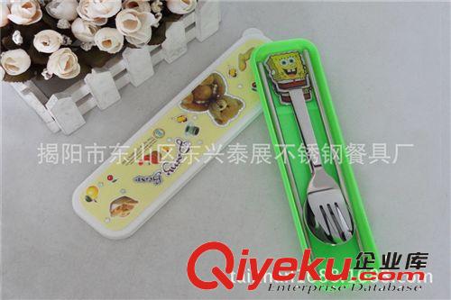 gd勺叉筷     不銹鋼餐具三件套    禮品餐具     創(chuàng)意餐具套裝原始圖片3