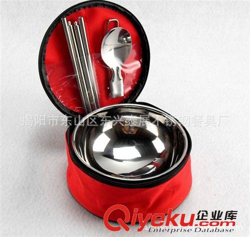 布袋餐具三件套 不銹鋼筷子套裝 環(huán)?？曜咏谊柌途?，餐飲用品
