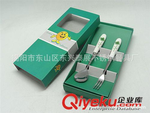 供應(yīng)不銹鋼促銷餐具，gd精美禮品餐具套裝，便攜陶瓷禮品餐具原始圖片2