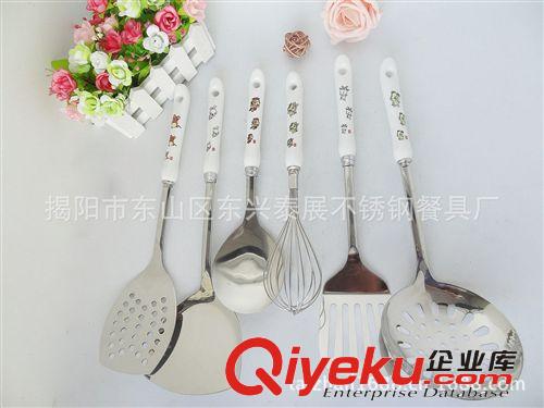 本廠供應(yīng)不銹鋼餐廚具 精美禮品餐具 陶瓷不銹鋼餐具 陶瓷廚具