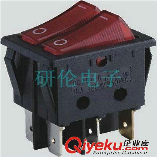 【優(yōu)質(zhì)】供應(yīng)SC797雙排蹺板開關(guān) 船型開關(guān) 黑色船型翹板開關(guān)原始圖片2