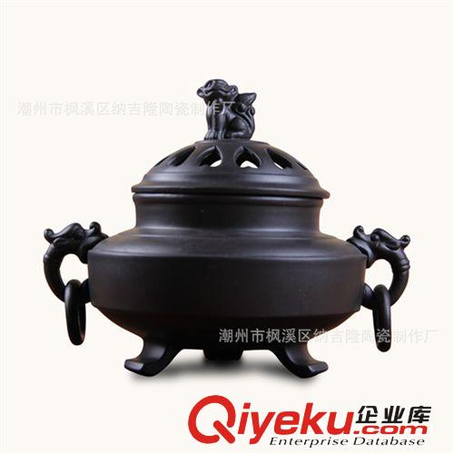 廠家直銷【香甕紫砂熏香爐】經(jīng)典鼓型優(yōu)質(zhì)檀香爐書房家居用品
