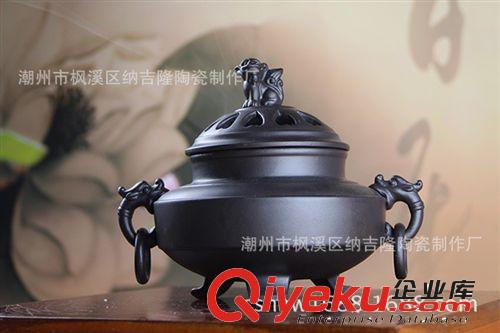 廠家直銷圓環(huán)龍耳獅鼎檀香爐 檀香爐塔香插供佛香爐家居書房用品原始圖片2