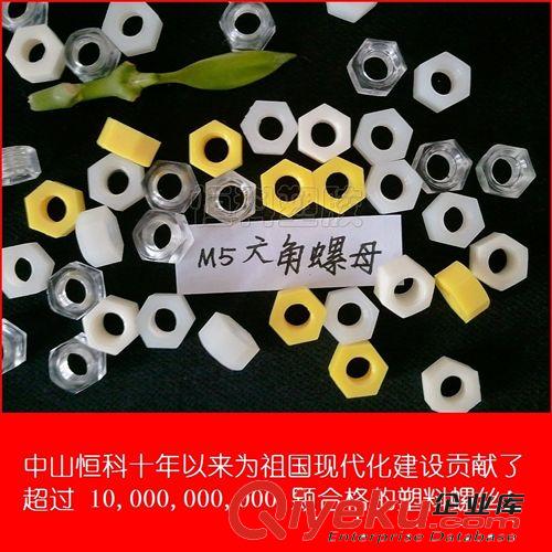 M5塑料六角螺母 透明尼龍外六角螺母 標準件GB/T41-2000原始圖片2