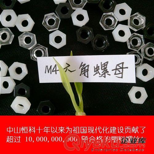 M4塑料六角螺母 GB/T41-2000尼龍螺母塑膠緊固標(biāo)準(zhǔn)件原始圖片2