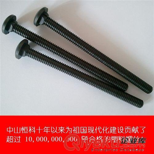 恒科塑料螺栓廠家供應(yīng)塑膠英制螺栓 M6×90黑色阻燃耐高溫性能佳原始圖片2