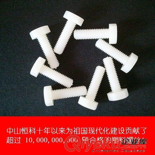 M6塑料六角螺栓 塑膠外六角螺栓 M6尼龍螺栓多長(zhǎng)度規(guī)格現(xiàn)貨批發(fā)原始圖片2