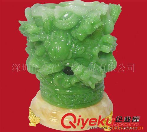 供應(yīng)樹脂筆筒，水晶筆筒，合金筆筒，木筆筒，琉璃筆筒(圖)原始圖片2