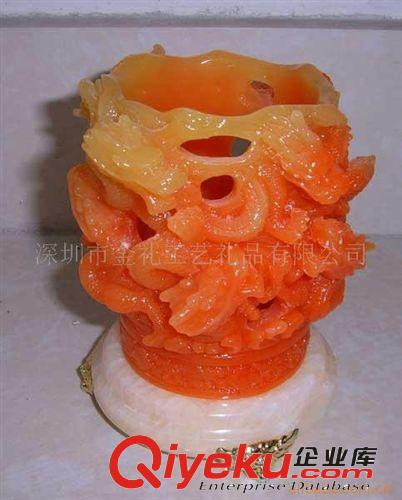 供應(yīng)樹脂筆筒，水晶筆筒，合金筆筒，木筆筒，琉璃筆筒(圖)原始圖片3