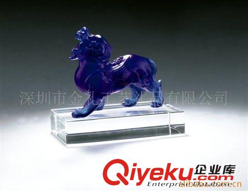 供應(yīng)琉璃辟邪,新春禮品,商務(wù)禮品,琉璃牛,家居飾品(圖)