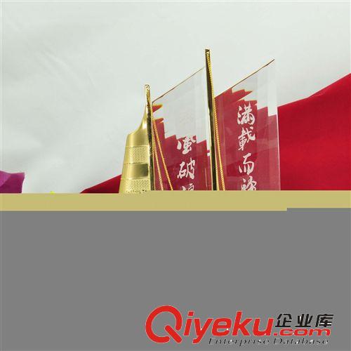 廠家直銷　水晶帆船　一帆風順　會議辦公禮品　商務禮品原始圖片3