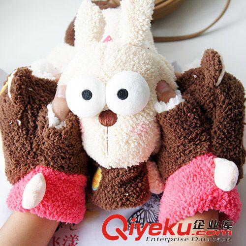 韓國文具 鼓眼半截超毛絨手套/護(hù)手9900原始圖片3