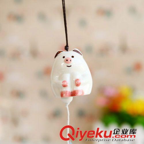 韓國文具 SV13-676小豬陶瓷風鈴/陶瓷工藝品/裝飾品13643原始圖片2