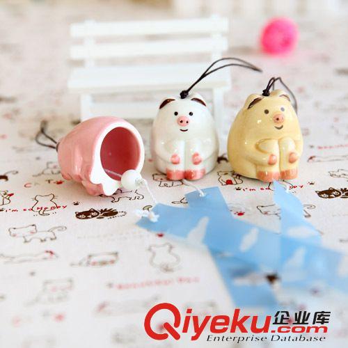 韓國文具 SV13-676小豬陶瓷風鈴/陶瓷工藝品/裝飾品13643原始圖片3
