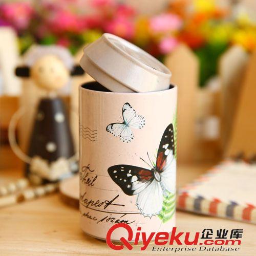 韓國文具 LGDL-2721蝶戀花易拉儲蓄罐/存錢罐/禮品13785原始圖片2