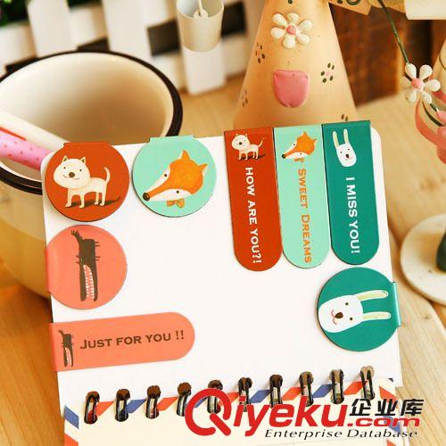 韓國文具 TR-C326020蠟筆小動(dòng)物磁性書簽/學(xué)習(xí)文具13753原始圖片2