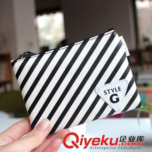 韓國(guó)文具 LGHB-2604黑白經(jīng)典零錢包/鑰匙包/收納包12834原始圖片3