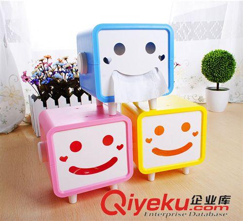 笑臉糖果色紙巾抽卷紙抽創(chuàng)意生活紙巾抽可愛紙巾盒廣州廠家日韓風原始圖片2
