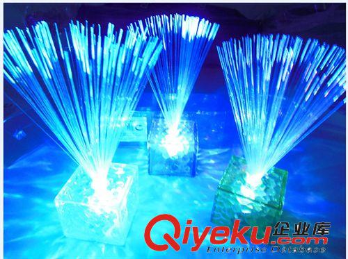 水立方光纖七彩小夜燈 圣誕樹光纖燈 圣誕節(jié)禮物閃光玩具廠家貨源原始圖片2
