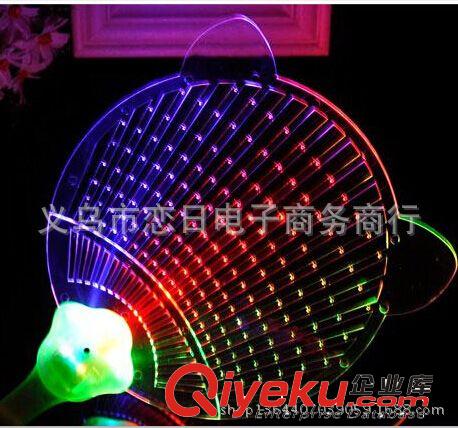 廣場熱賣發(fā)光扇子 發(fā)光玩具批發(fā)地攤貨 夜市擺地攤熱賣貨源批發(fā)原始圖片3