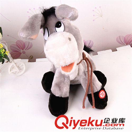 外貿(mào)優(yōu)雅唱歌搖頭驢 電動(dòng)毛絨玩具 廠家批發(fā)可愛寶貝贈(zèng)品