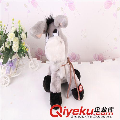 外貿(mào)優(yōu)雅唱歌搖頭驢 電動毛絨玩具 廠家批發(fā)可愛寶貝贈品原始圖片2
