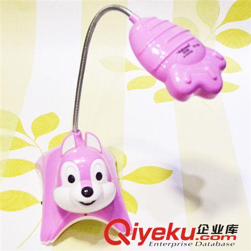 優(yōu)樂(lè)明828卡通搖頭松鼠LED充電護(hù)眼小臺(tái)燈頭部旋轉(zhuǎn)開(kāi)關(guān)宿舍學(xué)習(xí)燈原始圖片3