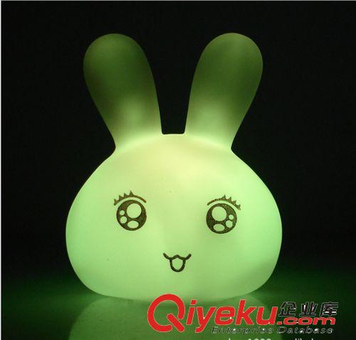 七彩燈/七彩小夜燈/七彩可愛表情兔小夜燈/七彩表情兔tj批發原始圖片2