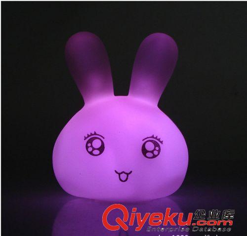 七彩燈/七彩小夜燈/七彩可愛表情兔小夜燈/七彩表情兔tj批發原始圖片3