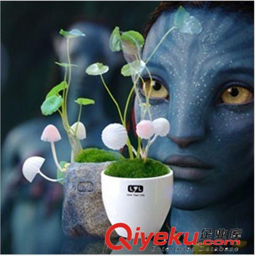 2014熱賣創(chuàng)意禮品 阿凡達(dá)蘑菇燈 光控感應(yīng)插座小夜燈批發(fā)原始圖片2