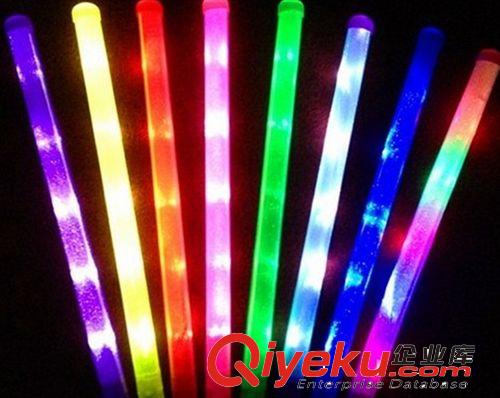 七彩發光大號海綿棒專用活動演唱會LED夜光棒泡沫棒閃光棒批發原始圖片3