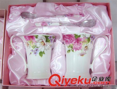 【廠家直銷 zp保證】方形2碗2勺 新郎新娘 餐具套裝婚慶禮品