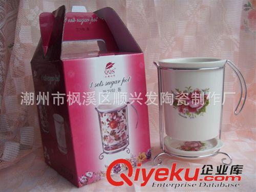 【廠家直銷 小額批發】筷子筒 朵花 陶瓷禮品餐具 高級禮品裝