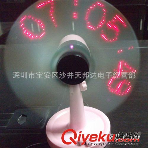 新型USB廣告促銷禮品，工廠批發(fā)USB風(fēng)扇，閃字風(fēng)扇原始圖片3