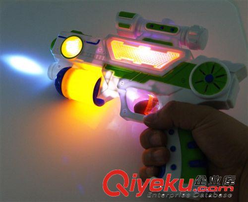 電動玩具投影槍 模擬聲光 燈光投影玩具sq 可調節圖案變換