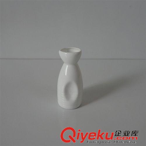 批發(fā)日式指印酒瓶陶瓷花插，酒店餐館臺(tái)面裝飾陶瓷花瓶白色花瓶原始圖片2