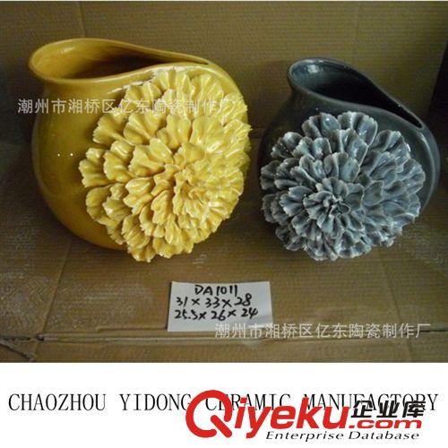 2014{zlx}新品陶瓷工藝品，創(chuàng)意花瓶家居擺件原始圖片3