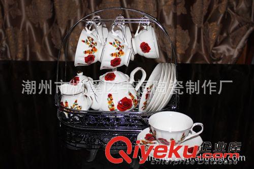 【LOVE】系列花面 15頭咖啡具 COFFEE SET 愛情花系列 廠家直銷