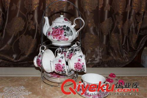 中國(guó)瓷都 13頭茶具 1壺6杯6碟 13PCS  tea set  廠家直銷(xiāo)原始圖片3