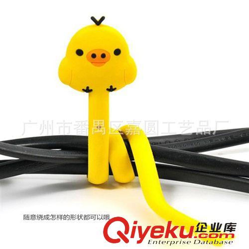 大量供應(yīng)卡通耳機繞線器訂做 按扣式長條理線器捆線器扎線器原始圖片2