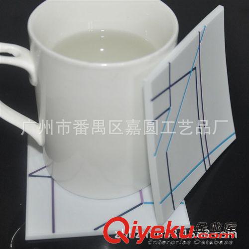 優質供應歐美簡約杯墊 精致創意塑料杯墊 方形軟膠杯墊定制