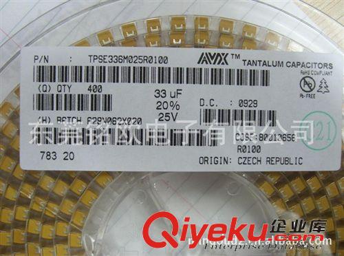 專業(yè)供應(yīng) 進(jìn)口AVX鉭電容 斯普拉格鉭電容 10uf16V鉭電容原始圖片3