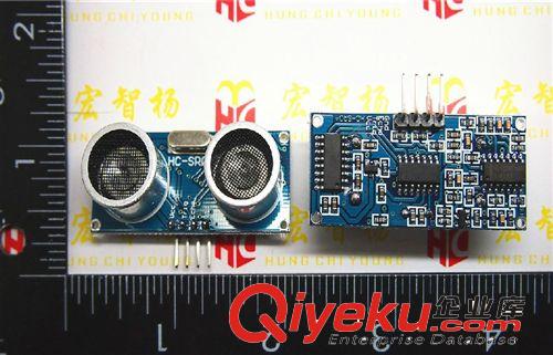 超聲波測距模塊 HC-SR04 超聲波傳感器 送全套資料