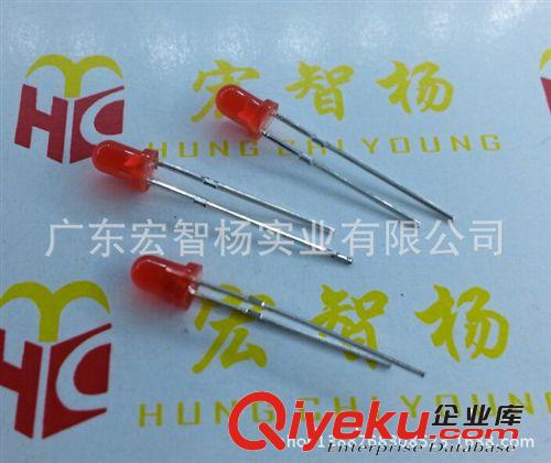 【火熱暢銷】f3紅發(fā)紅光 短腳有邊 f3紅色燈珠 紅色led發(fā)光二極管原始圖片2