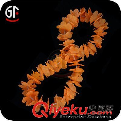 定做夏威夷發(fā)光花環(huán)|4-6個(gè)LED燈,花環(huán)拉拉花,仿真花環(huán)(顏色多樣)