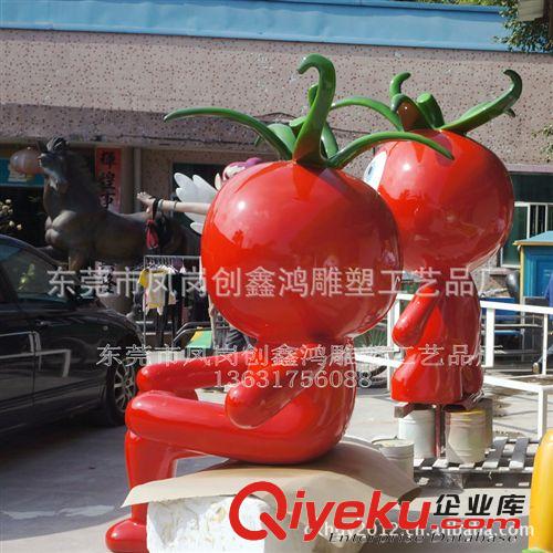 玻璃鋼景觀雕塑 白菜雕塑 農場農莊蔬菜卡通雕塑廠原始圖片3