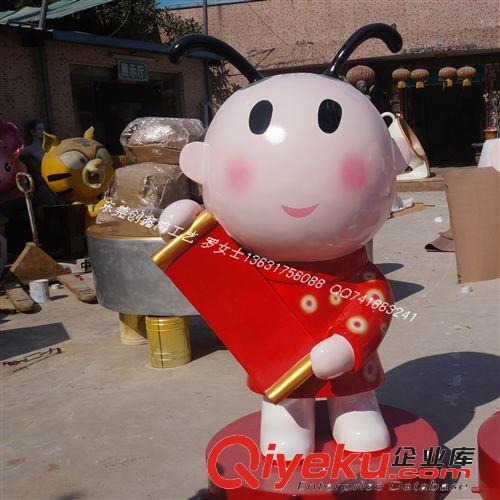 玻璃鋼福娃雕塑 玻璃鋼景觀卡通雕塑 雕塑工廠原始圖片3