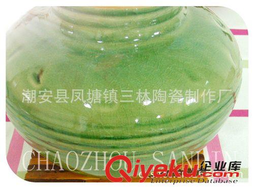 【廠家直銷】陶瓷花盆，葫蘆冰花瓷原始圖片3